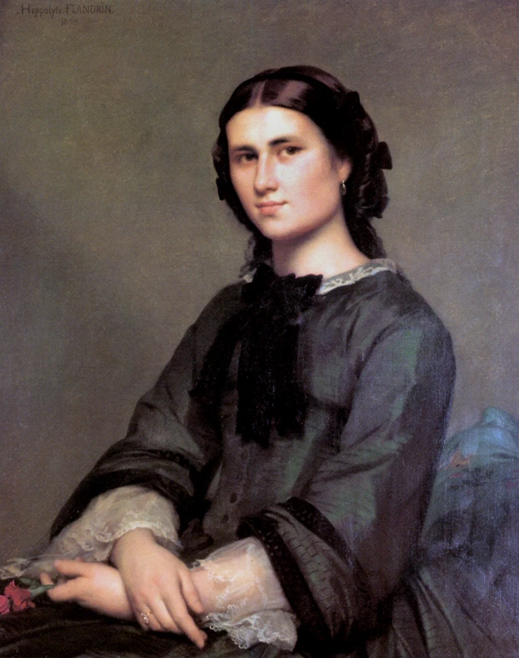 Hippolyte Flandrin - 116, Ritratto di Mlle. Mathilde Maison, 1858